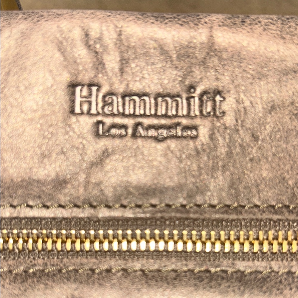 Hammett Medium Leather Tony Bag in Pewter - Picture 3 of 15